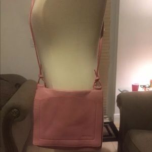 MIU MIU LEATHER PINK MESSENGER HANDBAG